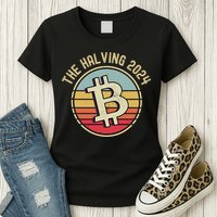 Bitcoin The Halving 2024 To The Moon Womens T-Shirt