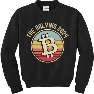 Bitcoin The Halving 2024 To The Moon Kids Sweatshirt