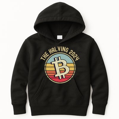 Bitcoin The Halving 2024 To The Moon Kids Hoodie