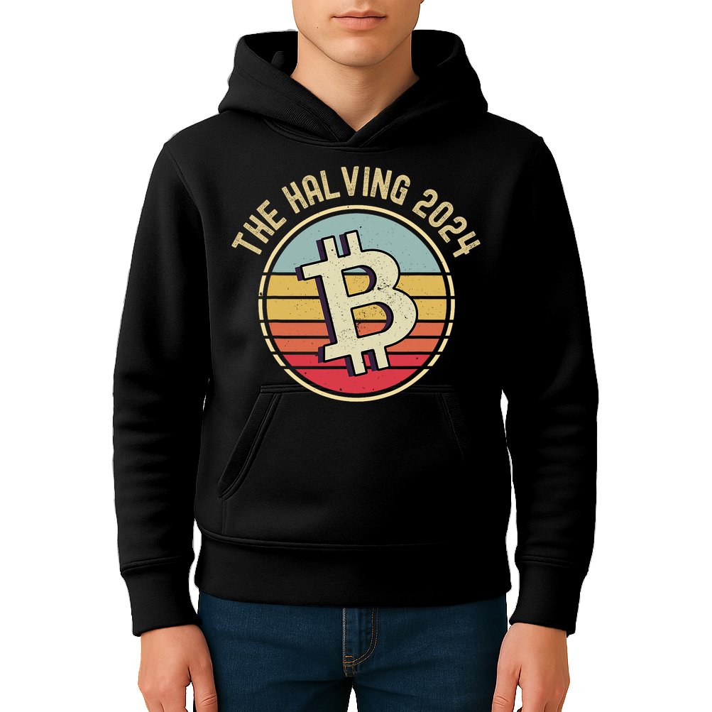 Bitcoin The Halving 2024 To The Moon Kids Hoodie