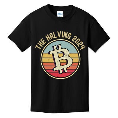 Bitcoin The Halving 2024 To The Moon Kids T-Shirt
