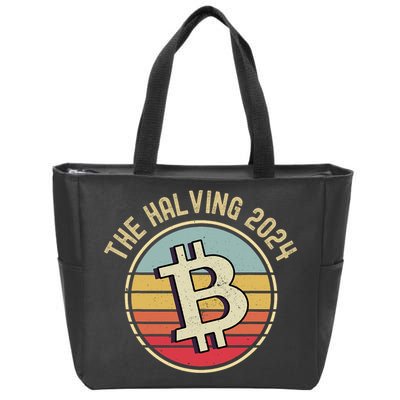 Bitcoin The Halving 2024 To The Moon Zip Tote Bag