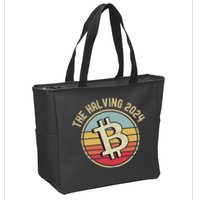 Bitcoin The Halving 2024 To The Moon Zip Tote Bag