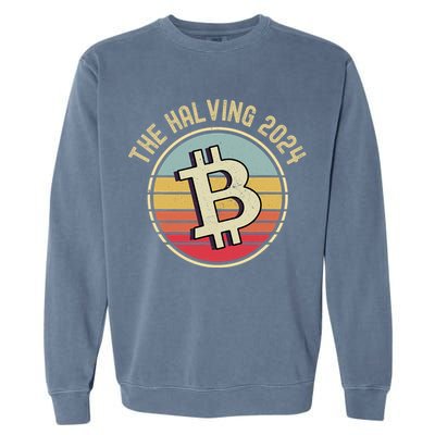 Bitcoin The Halving 2024 To The Moon Garment-Dyed Sweatshirt