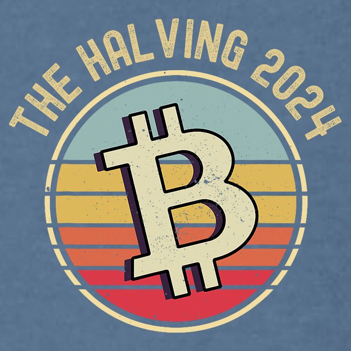 Bitcoin The Halving 2024 To The Moon Garment-Dyed Sweatshirt