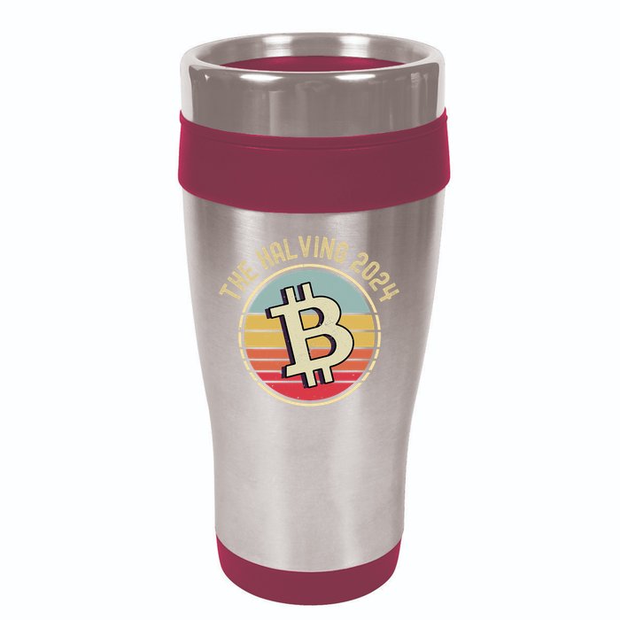 Bitcoin The Halving 2024 To The Moon 16oz Travel Tumbler