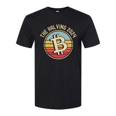 Bitcoin The Halving 2024 To The Moon Softstyle CVC T-Shirt