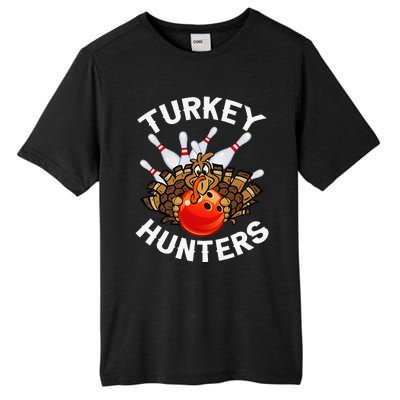 Bowling Turkey Hunters Bowlers Thanksgiving Funny Gift Tall Fusion ChromaSoft Performance T-Shirt