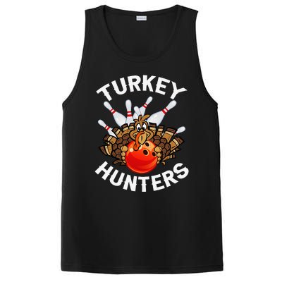 Bowling Turkey Hunters Bowlers Thanksgiving Funny Gift PosiCharge Competitor Tank