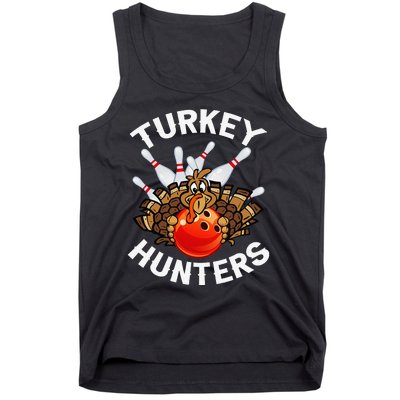 Bowling Turkey Hunters Bowlers Thanksgiving Funny Gift Tank Top