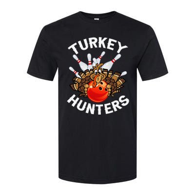 Bowling Turkey Hunters Bowlers Thanksgiving Funny Gift Softstyle CVC T-Shirt