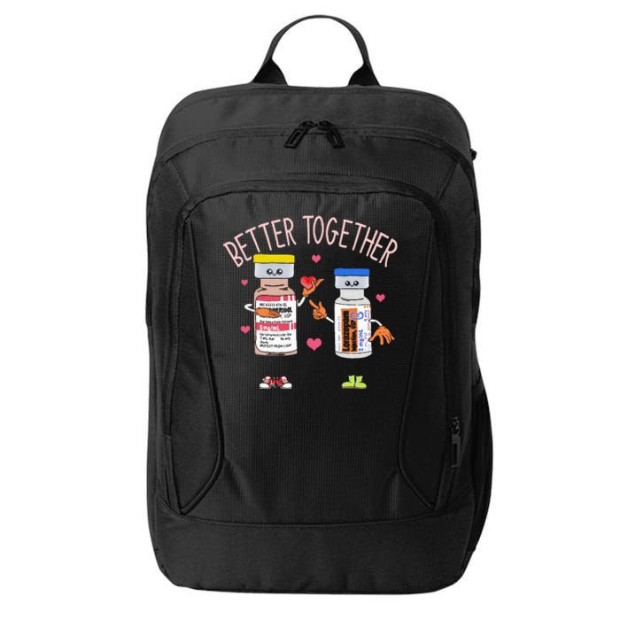 Better Together Haldol Ativan Icu Nurse ValentineS Day City Backpack