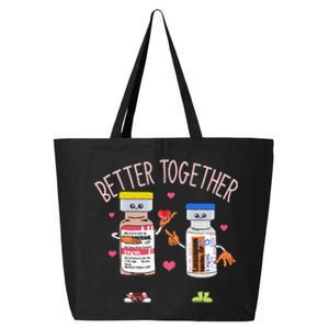 Better Together Haldol Ativan Icu Nurse ValentineS Day 25L Jumbo Tote