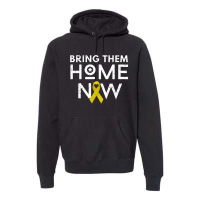 Bring Them Home Now Yellow Ribbon Heart Premium Hoodie