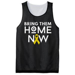 Bring Them Home Now Yellow Ribbon Heart Mesh Reversible Basketball Jersey Tank