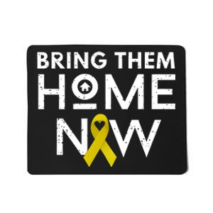 Bring Them Home Now Yellow Ribbon Heart Mousepad