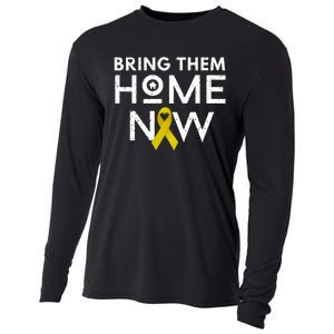 Bring Them Home Now Yellow Ribbon Heart Cooling Performance Long Sleeve Crew