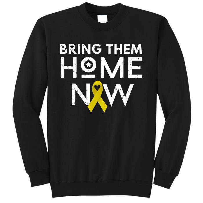 Bring Them Home Now Yellow Ribbon Heart Tall Sweatshirt