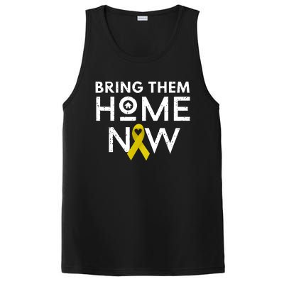 Bring Them Home Now Yellow Ribbon Heart PosiCharge Competitor Tank