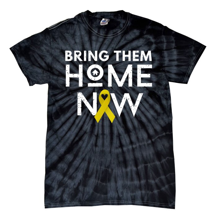 Bring Them Home Now Yellow Ribbon Heart Tie-Dye T-Shirt