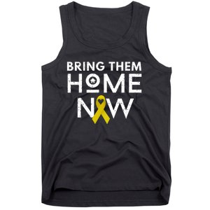 Bring Them Home Now Yellow Ribbon Heart Tank Top