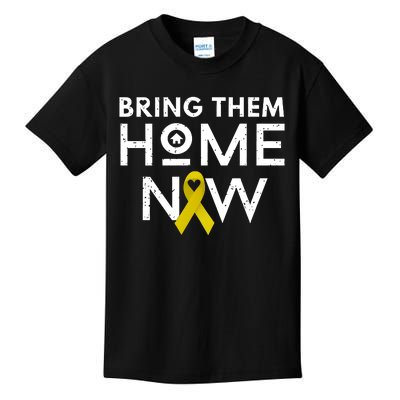 Bring Them Home Now Yellow Ribbon Heart Kids T-Shirt