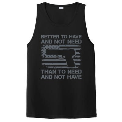 Better To Have And Not Need Pro Guns 9mm Pistol USA Flag PosiCharge Competitor Tank