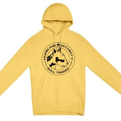 Bull Terrier Homeland Security Watchdog Guard Dog Security Gift Premium Pullover Hoodie