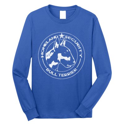 Bull Terrier Homeland Security Watchdog Guard Dog Security Gift Long Sleeve Shirt