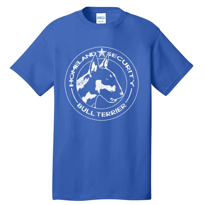 Bull Terrier Homeland Security Watchdog Guard Dog Security Gift Tall T-Shirt