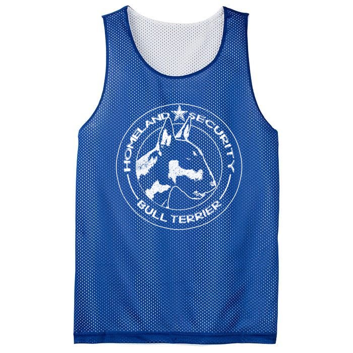 Bull Terrier Homeland Security Watchdog Guard Dog Security Gift Mesh Reversible Basketball Jersey Tank