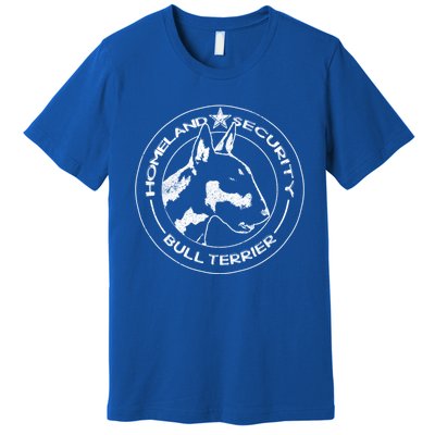 Bull Terrier Homeland Security Watchdog Guard Dog Security Gift Premium T-Shirt