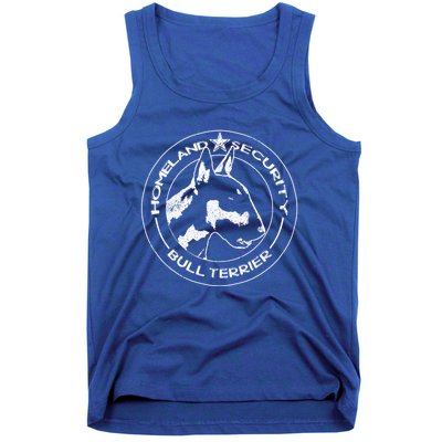 Bull Terrier Homeland Security Watchdog Guard Dog Security Gift Tank Top