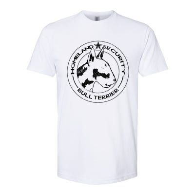 Bull Terrier Homeland Security Watchdog Guard Dog Security Gift Softstyle CVC T-Shirt