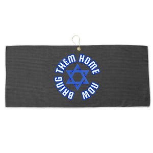 Bring Them Home Now! I Stand With Israel Support Israel Large Microfiber Waffle Golf Towel