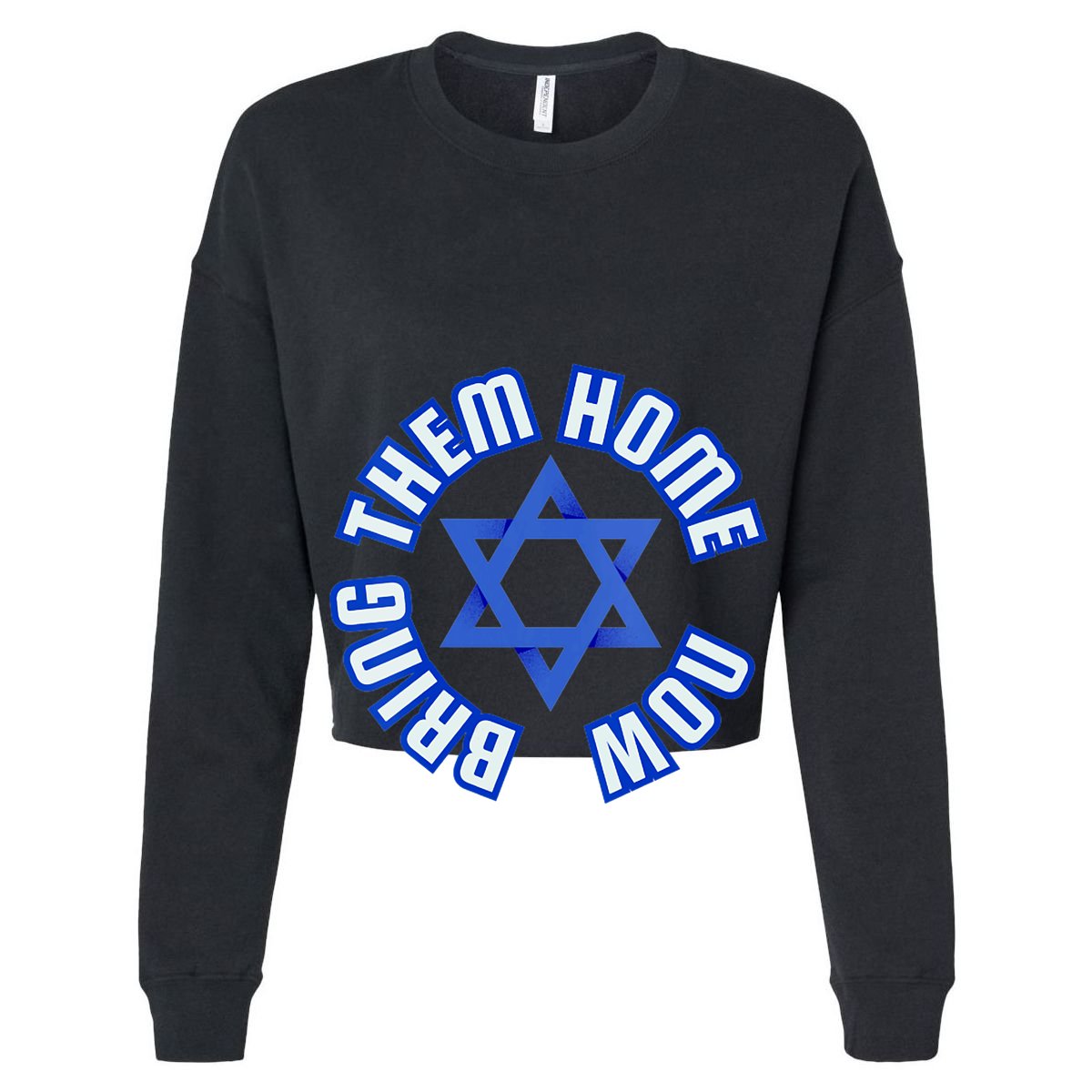 Bring Them Home Now! I Stand With Israel Support Israel Women's Crop Top Tee