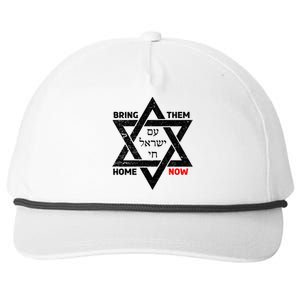 Bring Them Home Now Am Yisrael Chai Star Of David Israel Gift Snapback Five-Panel Rope Hat