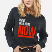 Bring Them Home Now Cropped Pullover Crew
