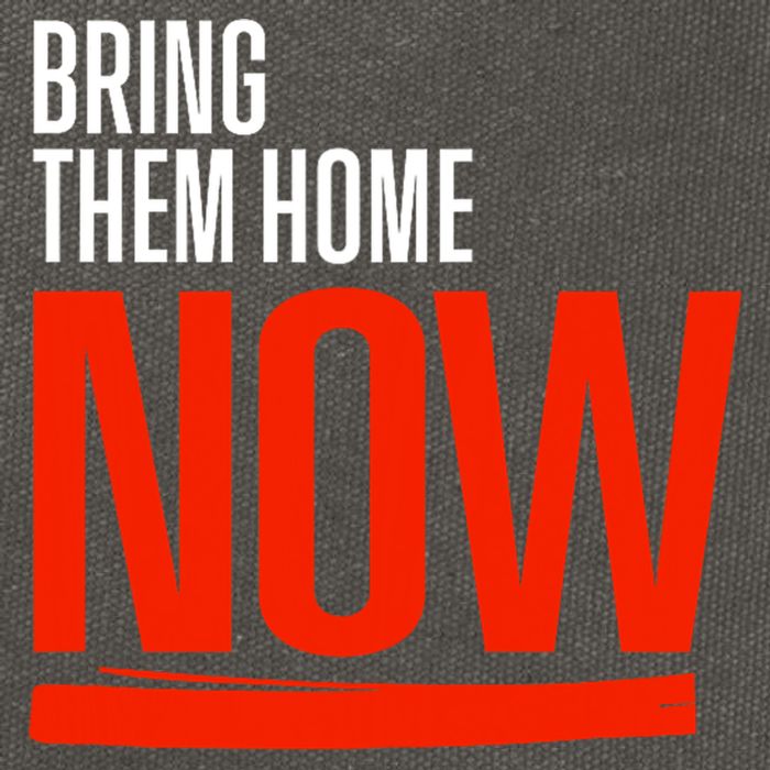 Bring Them Home Now Cotton Canvas Backpack