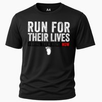 Bring Them Home Now Run For Their Lives Cooling Performance Crew T-Shirt