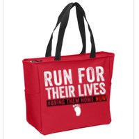 Bring Them Home Now Run For Their Lives Zip Tote Bag