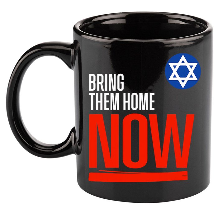 Bring Them Home Now! Stand With Israel Star Of David 11oz C Handle Ceramic Mug