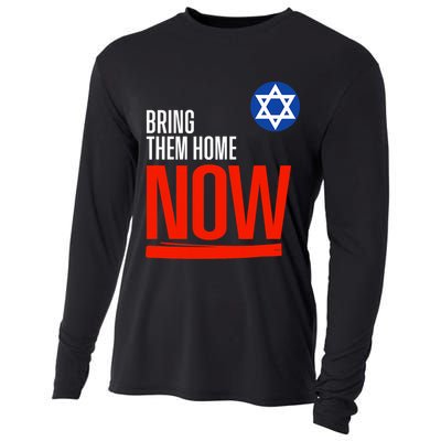 Bring Them Home Now! Stand With Israel Star Of David Cooling Performance Long Sleeve Crew
