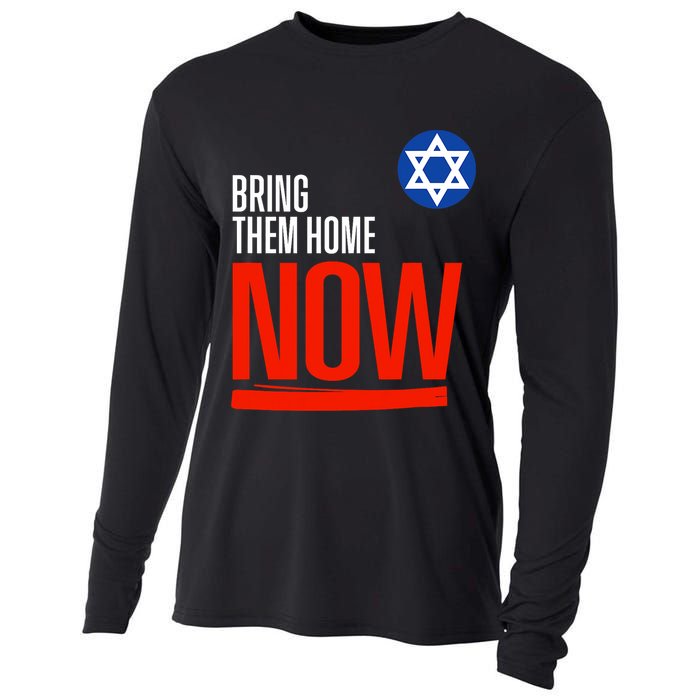 Bring Them Home Now! Stand With Israel Star Of David Cooling Performance Long Sleeve Crew