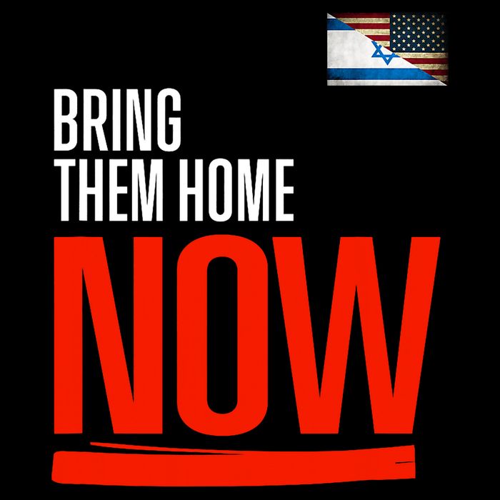 Bring Them Home Now! Stand With Israel Cropped Pullover Crew