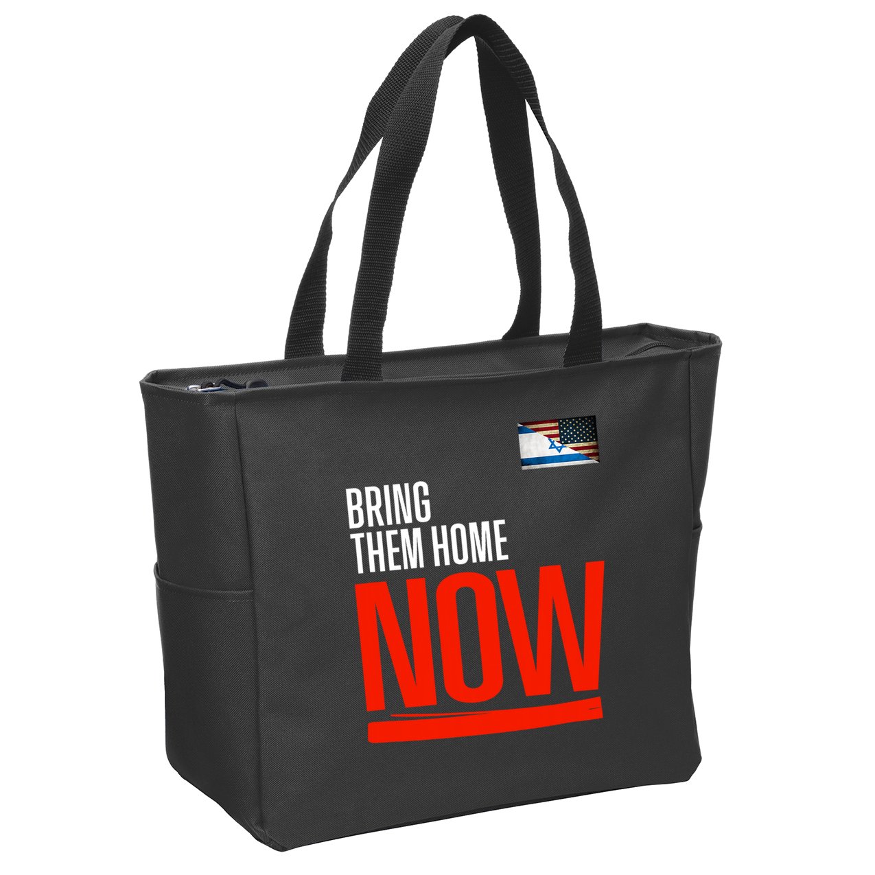 Bring Them Home Now! Stand With Israel Zip Tote Bag