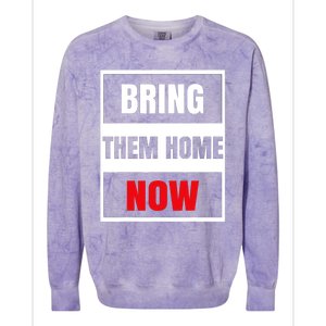 Bring Them Home Now Israel Colorblast Crewneck Sweatshirt