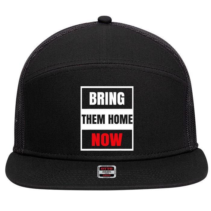 Bring Them Home Now Israel 7 Panel Mesh Trucker Snapback Hat