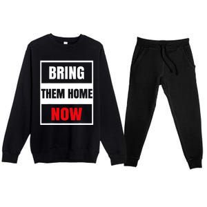 Bring Them Home Now Israel Premium Crewneck Sweatsuit Set