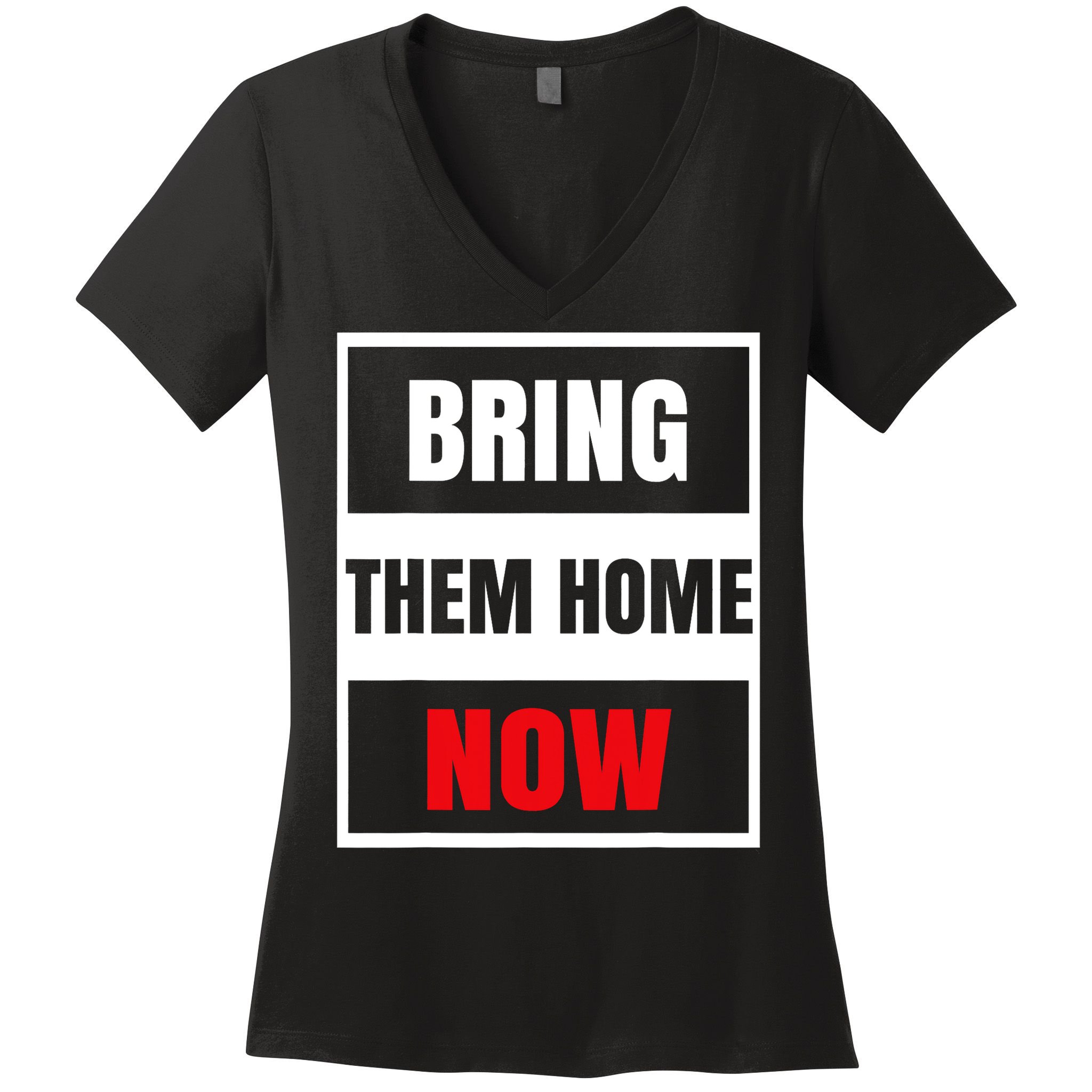 Bring Them Home Now Israel Women's V-Neck T-Shirt